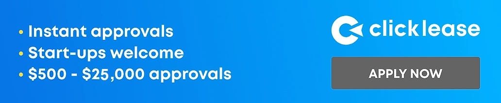 ClickLease — instant approvals, start-ups welcome, $500–$25,000 approvals
