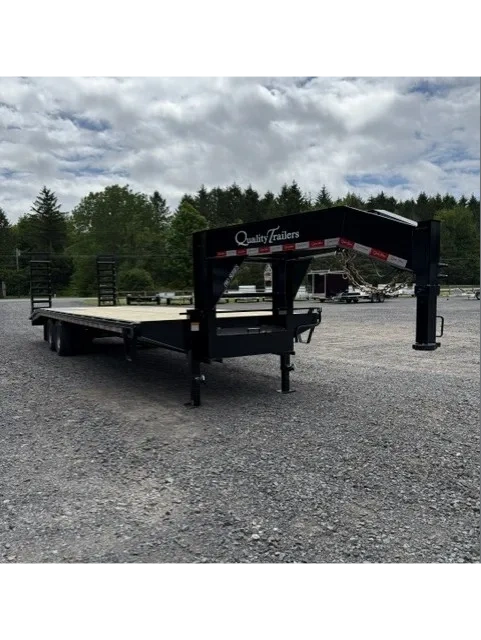 Flatbed gooseneck equipment trailer for sale in New York